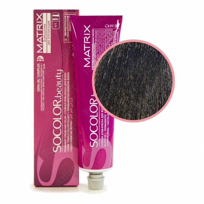 Крем-краска для волос Matrix SOCOLOR beauty 1A Крем-краска для волос Matrix SOCOLOR beauty 1A