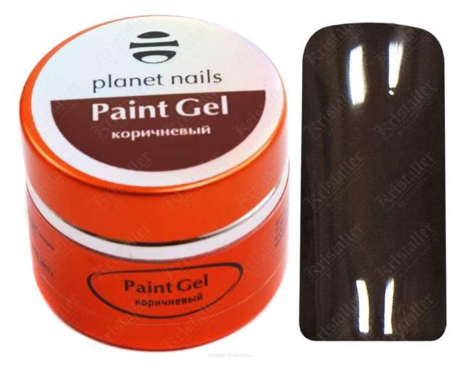 Гель-краска Planet Nails, Paint gel, Brown, 5g