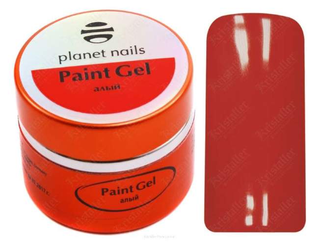 Гель-краска Planet Nails, Paint gel, Scarlet , 5g