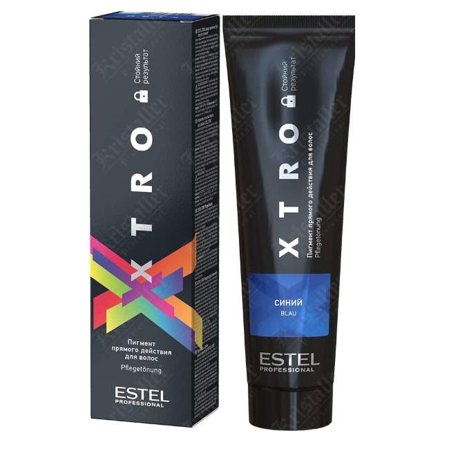 Пигмент прямого действия для волос XTRO Black blue
