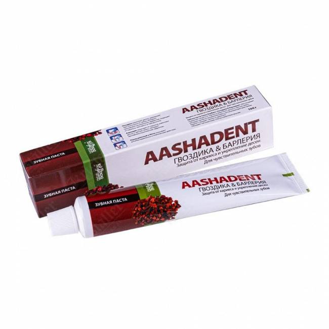 Зубная паста гвоздика и барлерия, Aasha Herbals